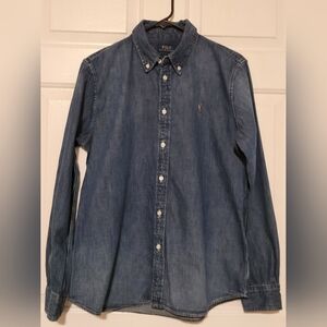 Polo by Ralph Lauren Womens Casual Blue Shirt